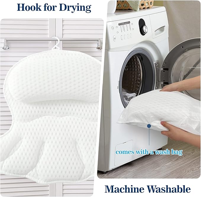 Bath Pillow - Thick, Soft, and Machine Washable - Blinkpicks