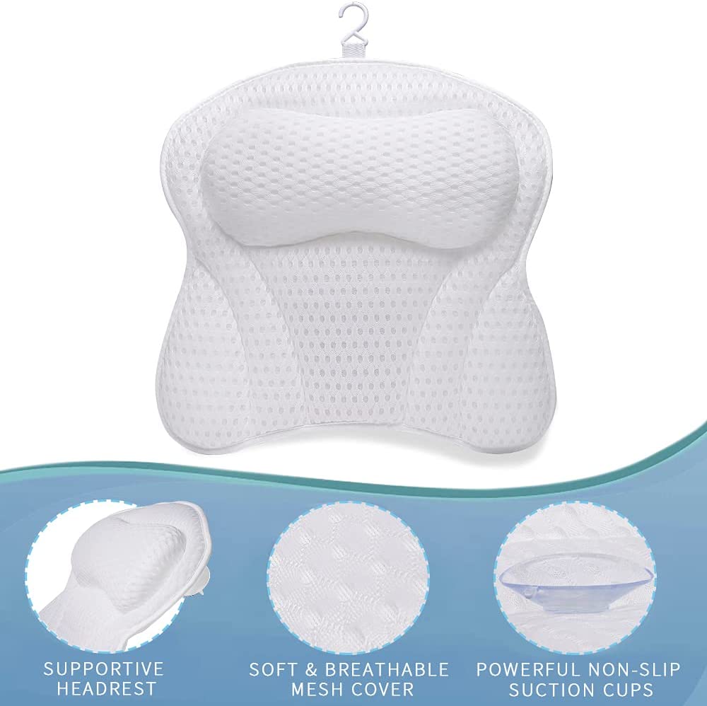 Bath Pillow - Thick, Soft, and Machine Washable - Blinkpicks