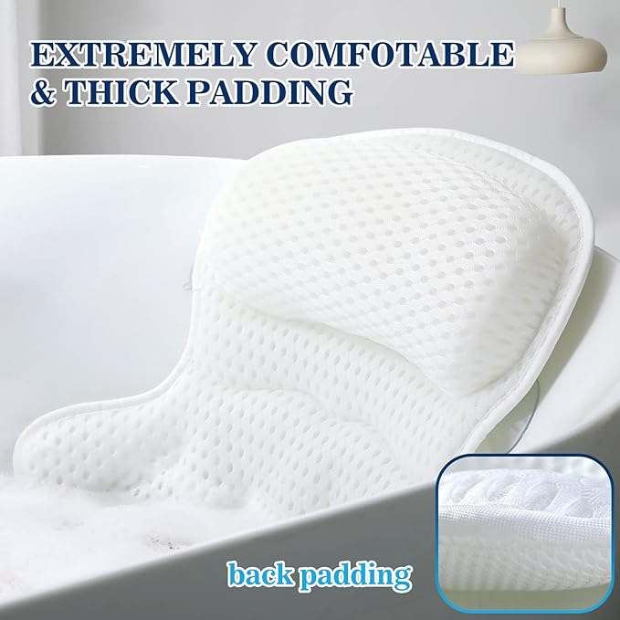 Bath Pillow - Thick, Soft, and Machine Washable - Blinkpicks