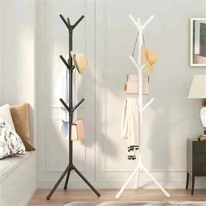 Clothes & Hat Rack: Vertical Tree Branch Coat Hook