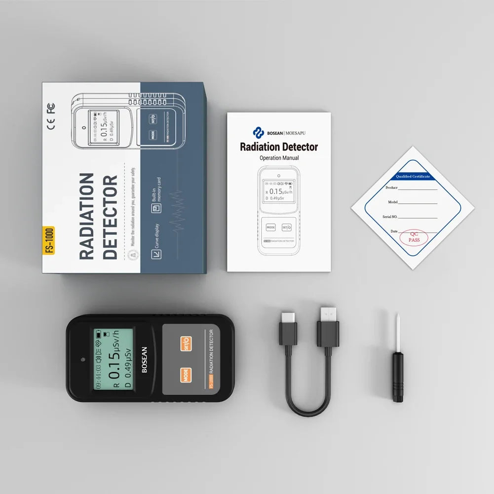 Geiger Counter Nuclear Radiation Detector - Handheld LCD Tester