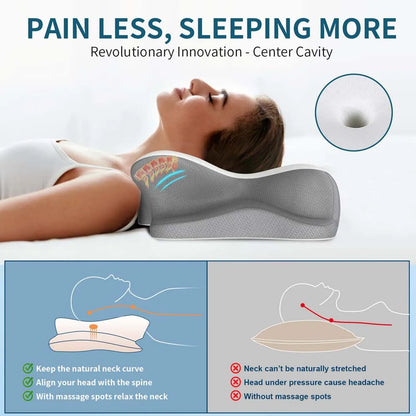 Cervical Neck Pillow Orthopedic Memory Foam 