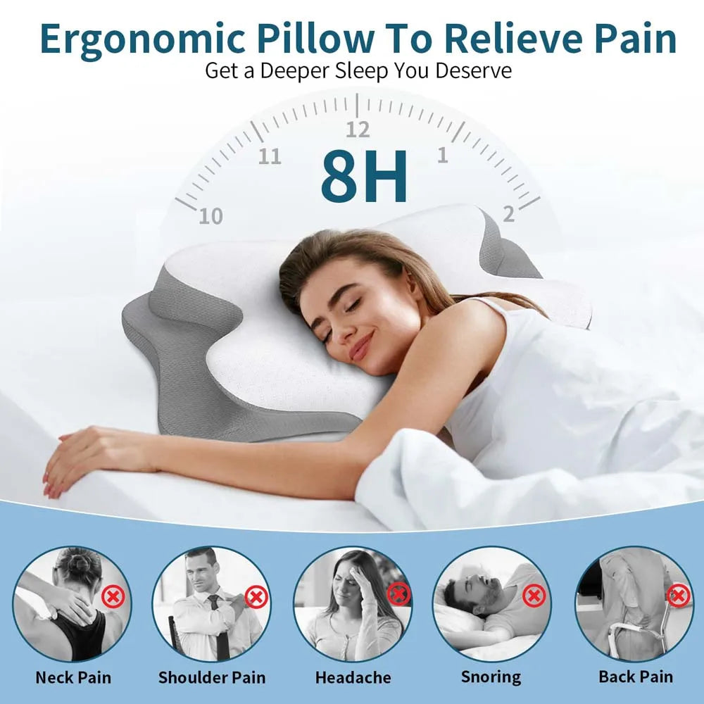 Cervical Neck Pillow Orthopedic Memory Foam 