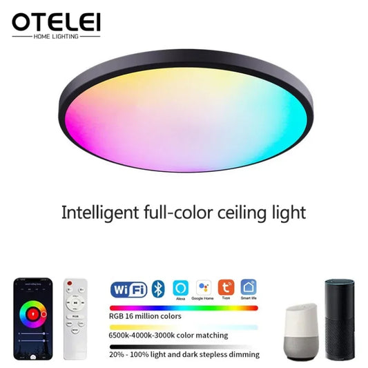 Smart LED Ceiling Light RGB WiFi Alexa Google Control