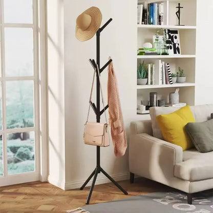 Clothes & Hat Rack: Vertical Tree Branch Coat Hook