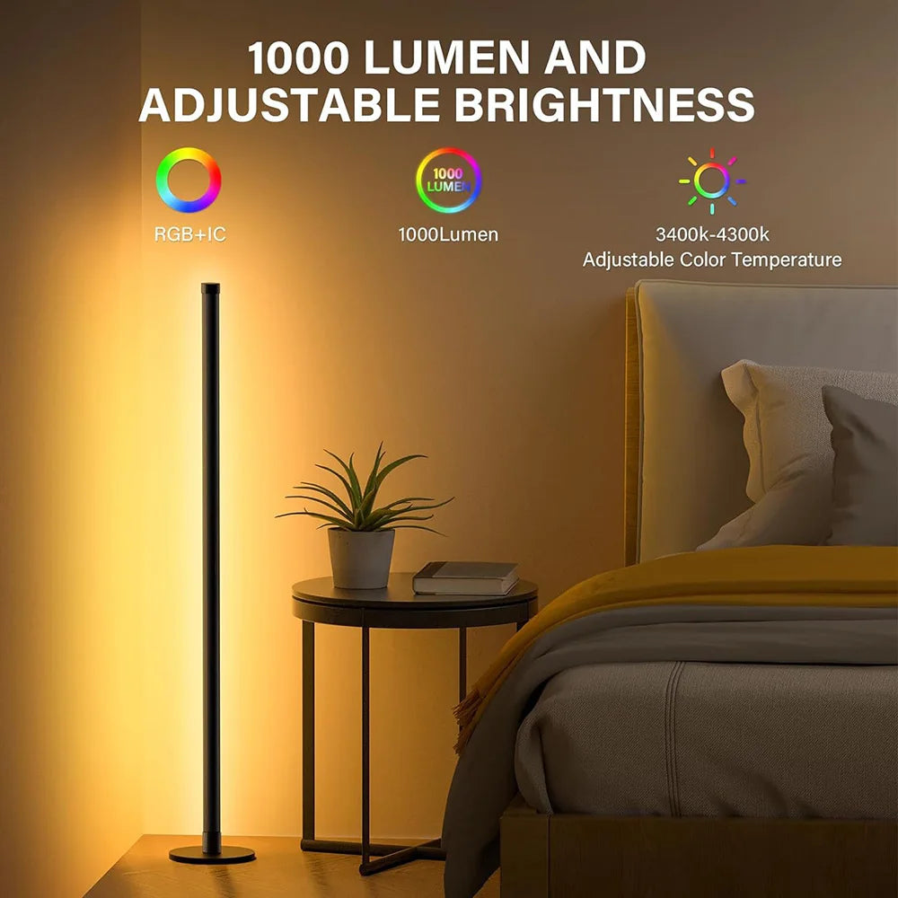 Smart RGB Floor Lamp - 16M Colors, Music Sync, App Control