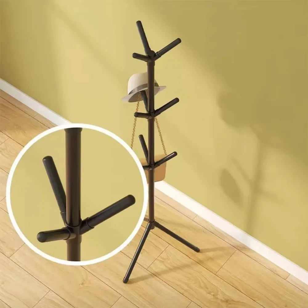 Clothes & Hat Rack: Vertical Tree Branch Coat Hook