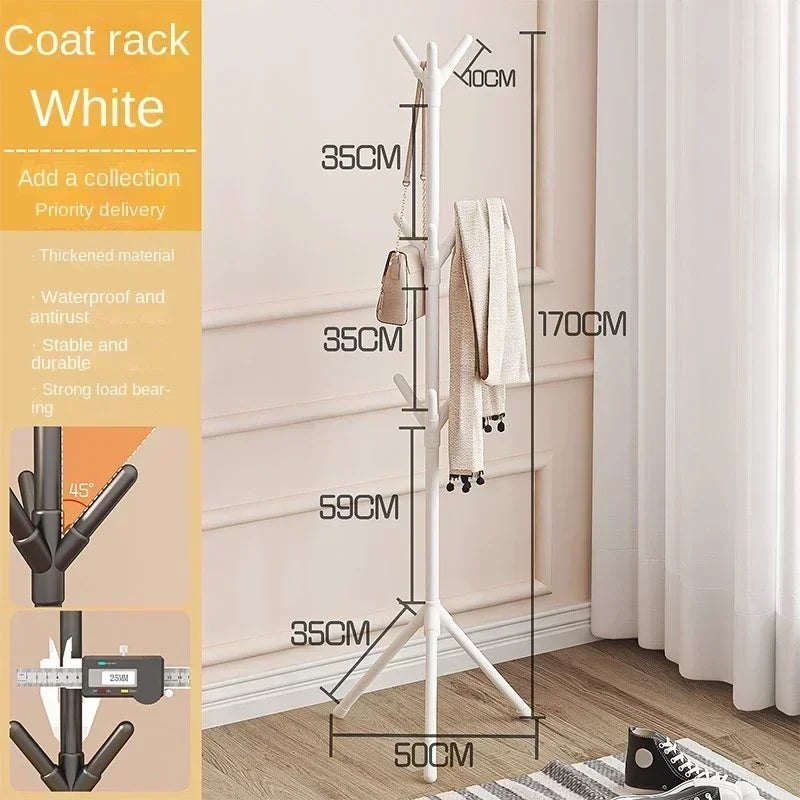 Clothes & Hat Rack: Vertical Tree Branch Coat Hook