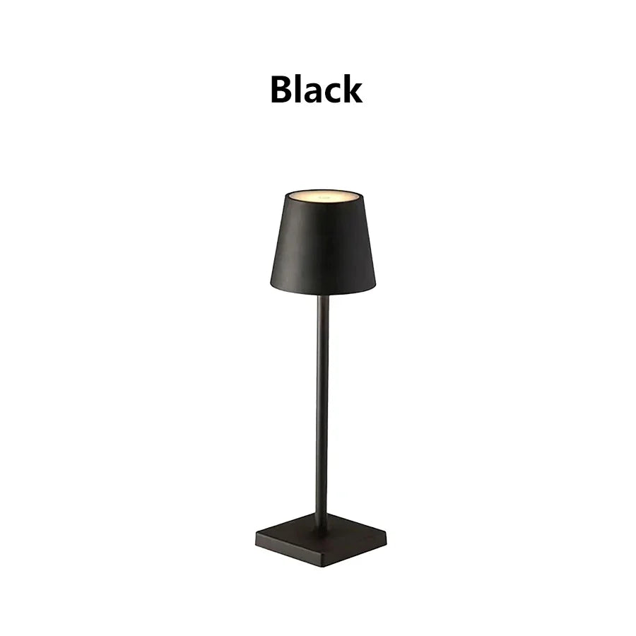 LED Desk Lamp USB Rechargeable Touch 3-Color Night Light